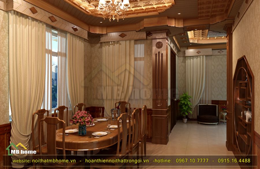 thiết kế bàn ăn