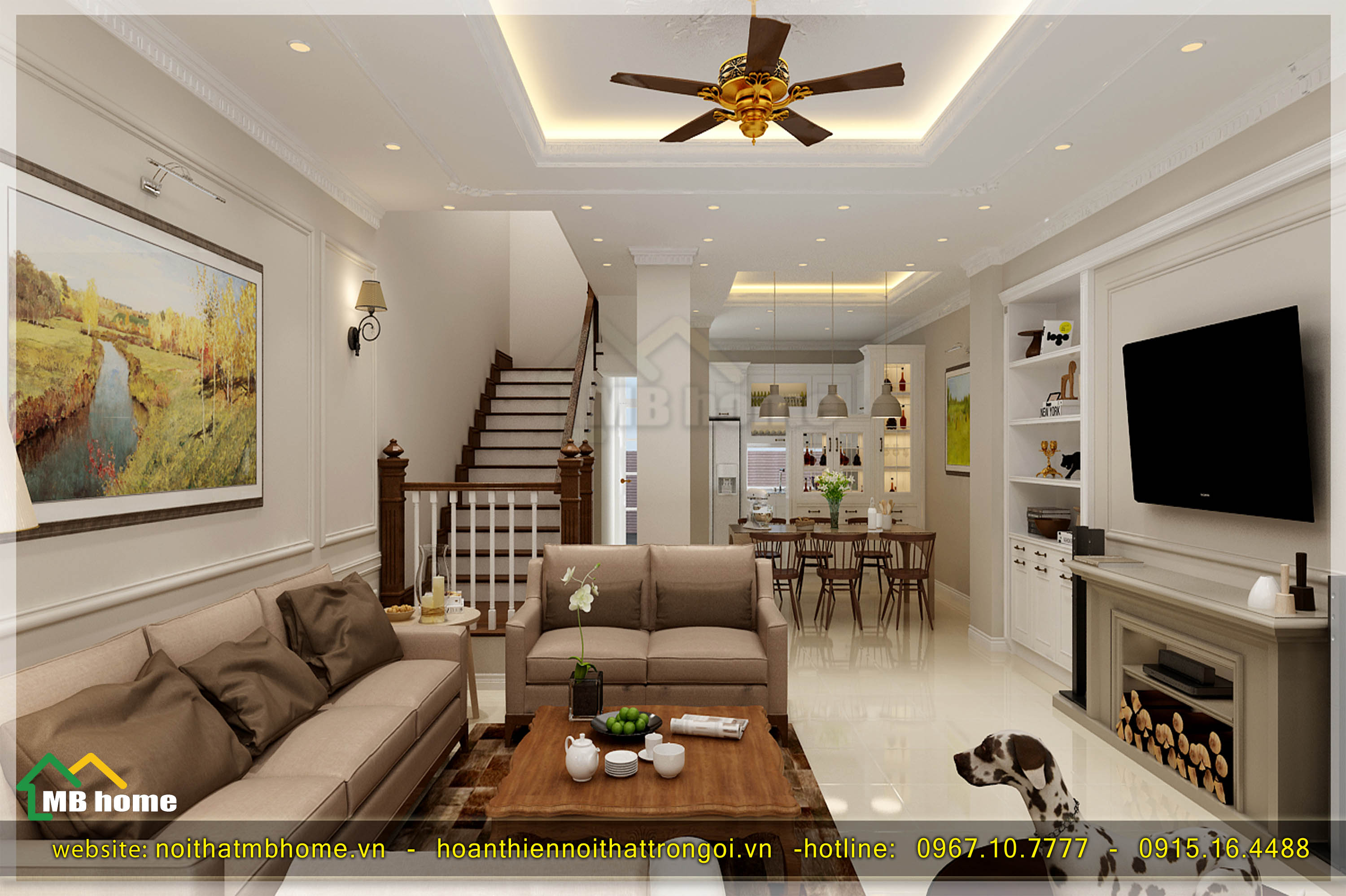 nội thất phòng khách hiện đại