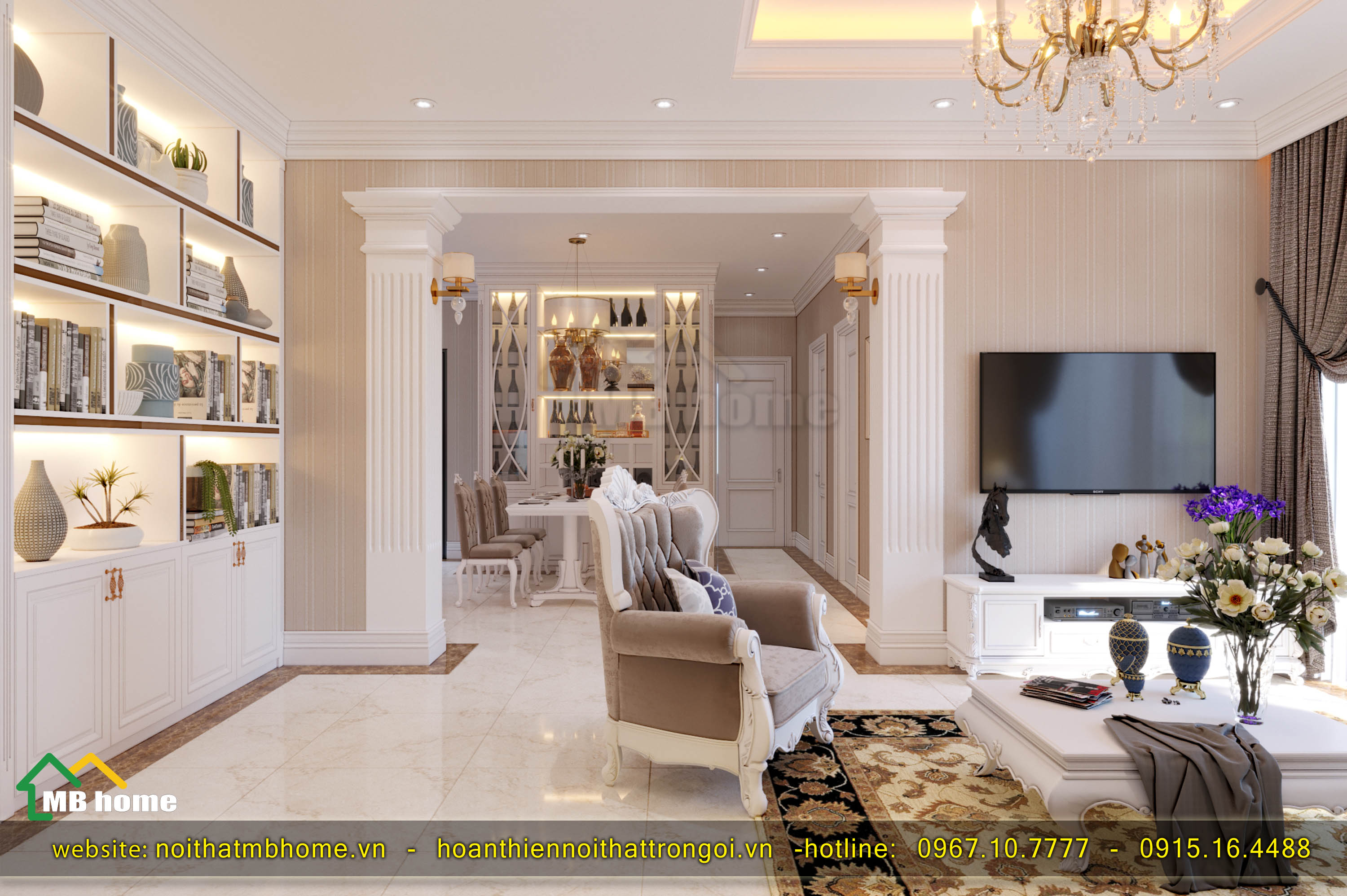 Nếu bạn đang tìm kiếm một kiểu thiết kế nội thất chung cư cổ điển tại Hà Nội, chúng tôi sẽ làm hài lòng bạn. Thiết kế của chúng tôi nhấn mạnh vào vẻ đẹp cổ điển hoàn hảo, tôn vinh nét đẹp của các căn hộ chung cư tại Hà Nội.