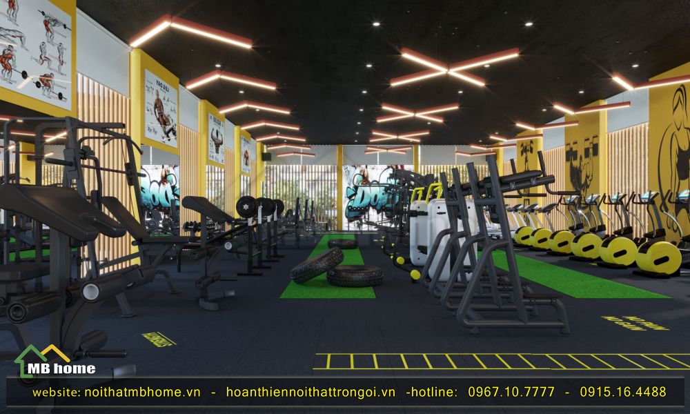 Thiết kế nội thất phòng gym đầy đủ và tối ưu sẽ giúp bạn chạm tới sức khỏe hoàn hảo. Thật tuyệt khi có một phòng gym được thiết kế tốt và đầy đủ tiện nghi để giúp bạn duy trì sức khỏe. Xem bộ ảnh thiết kế nội thất phòng gym để có thêm ý tưởng cho căn phòng của bạn.