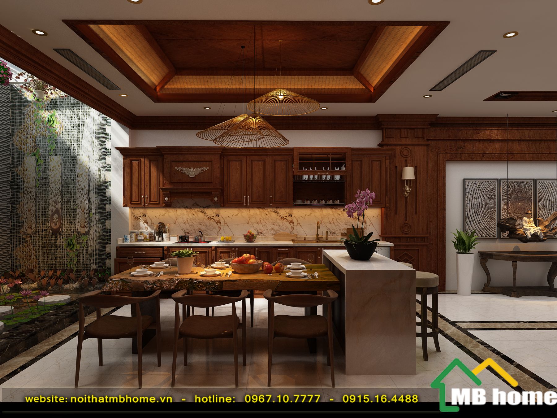 thiết kế nội thất phòng ăn