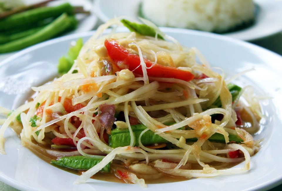 Som Tum (Salad đu đủ xanh cay)