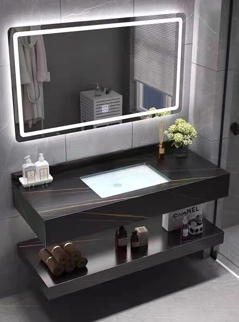 Bộ bàn đá 2 tầng KW 8880 (ko gương)