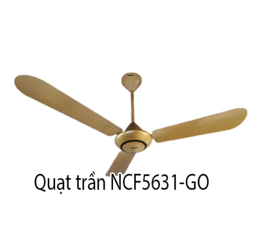 Quạt trần nanoco 3 cánh NCF5631 màu đồng