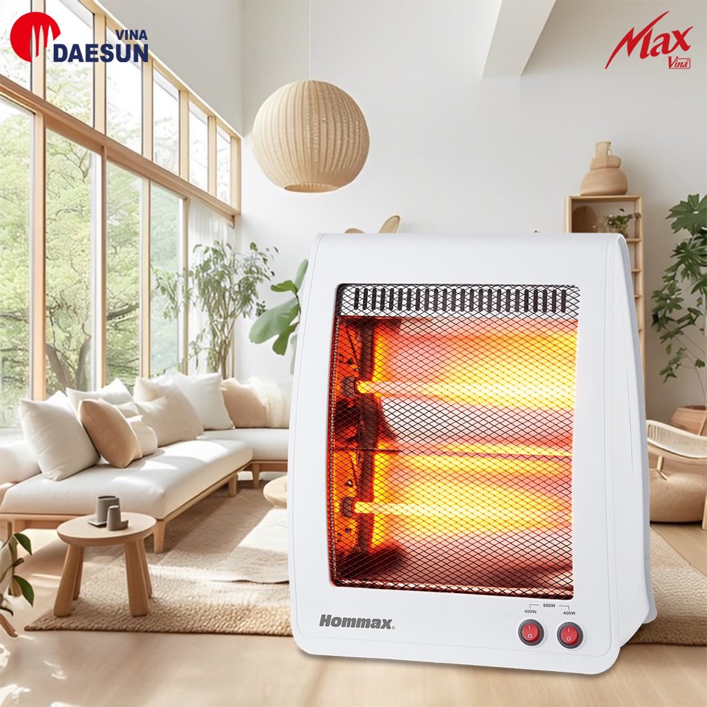 Quạt sưởi Hommax DSEH-800Q 2 Bóng (1T=6c)