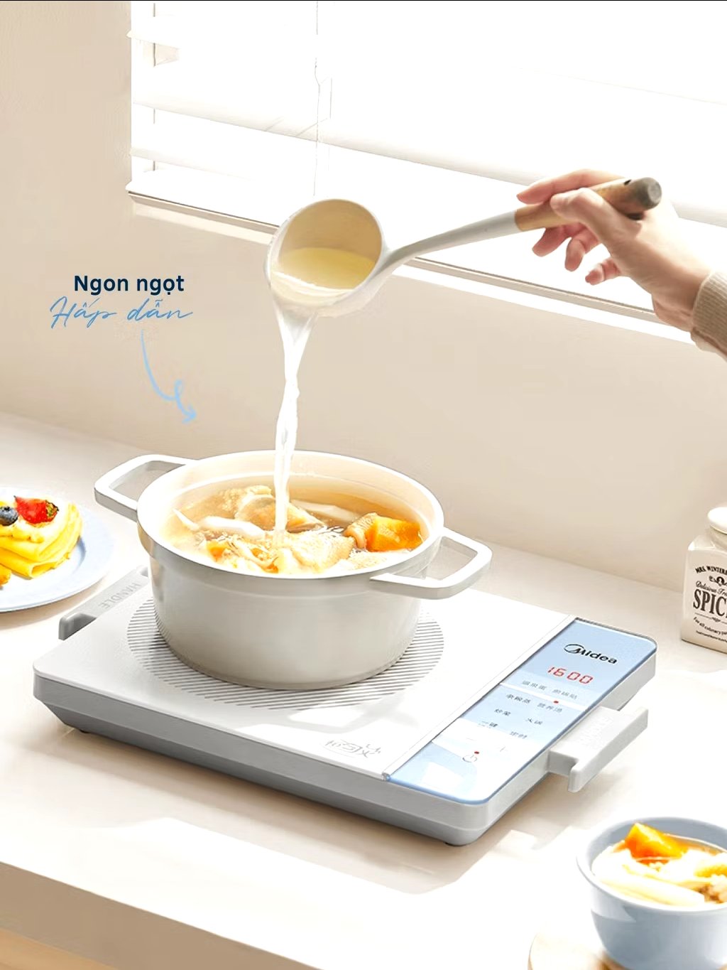 Bếp từ media MI-C221-TLBGBE+AE+KE+OE