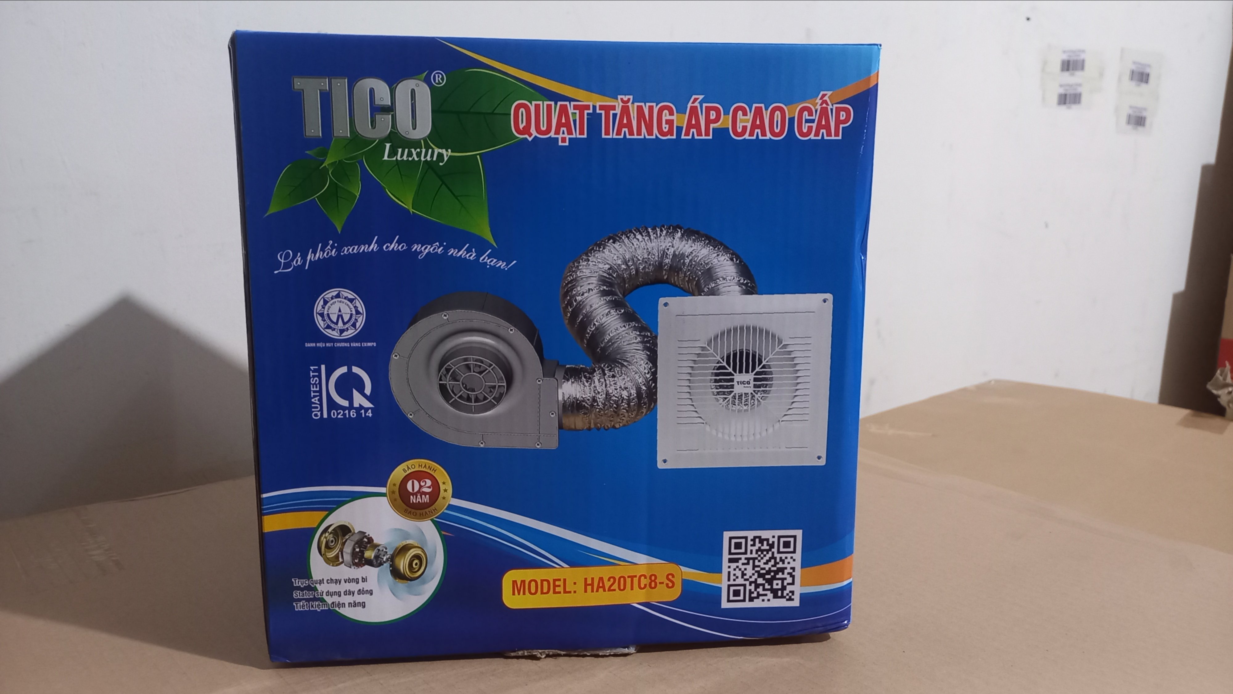 Quạt hút thông gió TICO-HA20TC8-S (âm trần hút tăng áp) HA20TC8-S