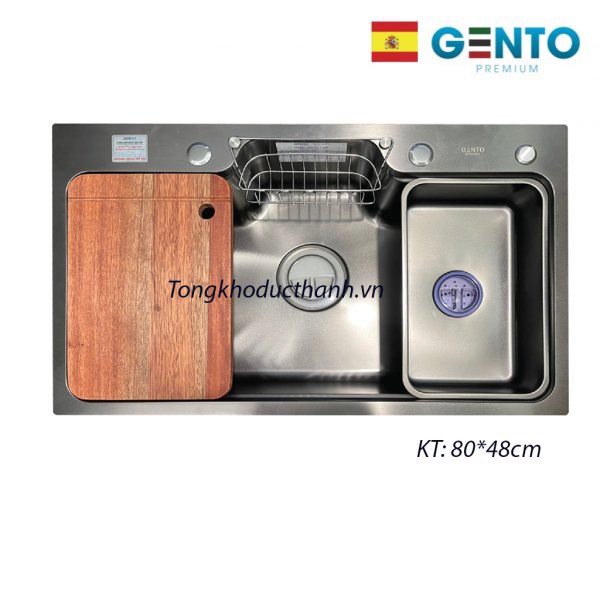 Chậu rửa bát Gento GT04-8048 nano