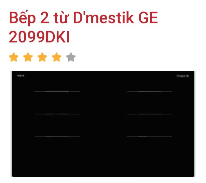 Bếp từ đôi DMESTIK  ML GE2099DKI xuất xứ Đức , 5.2kw
