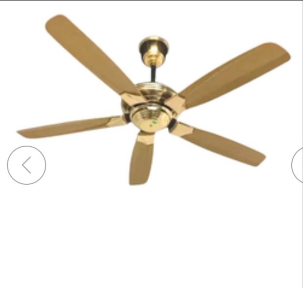 Quạt trần đèn 5 cánh Q16 Vàng (h/a)