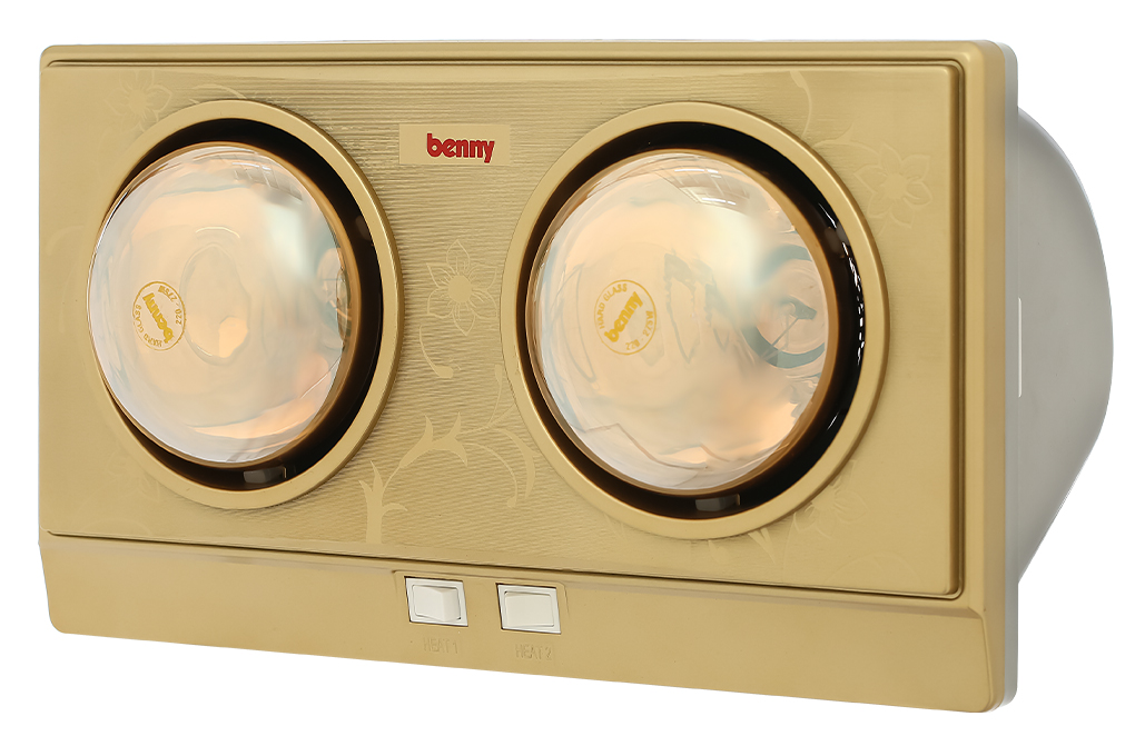đèn sưởi nhà tắm Benny BHT222V (2 bóng)  (1t=4c)