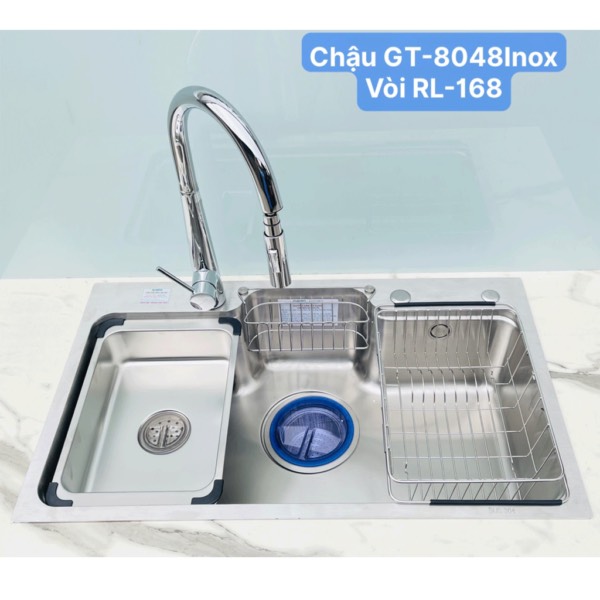 Chậu rửa bát Gento GT04-8048 inox 304