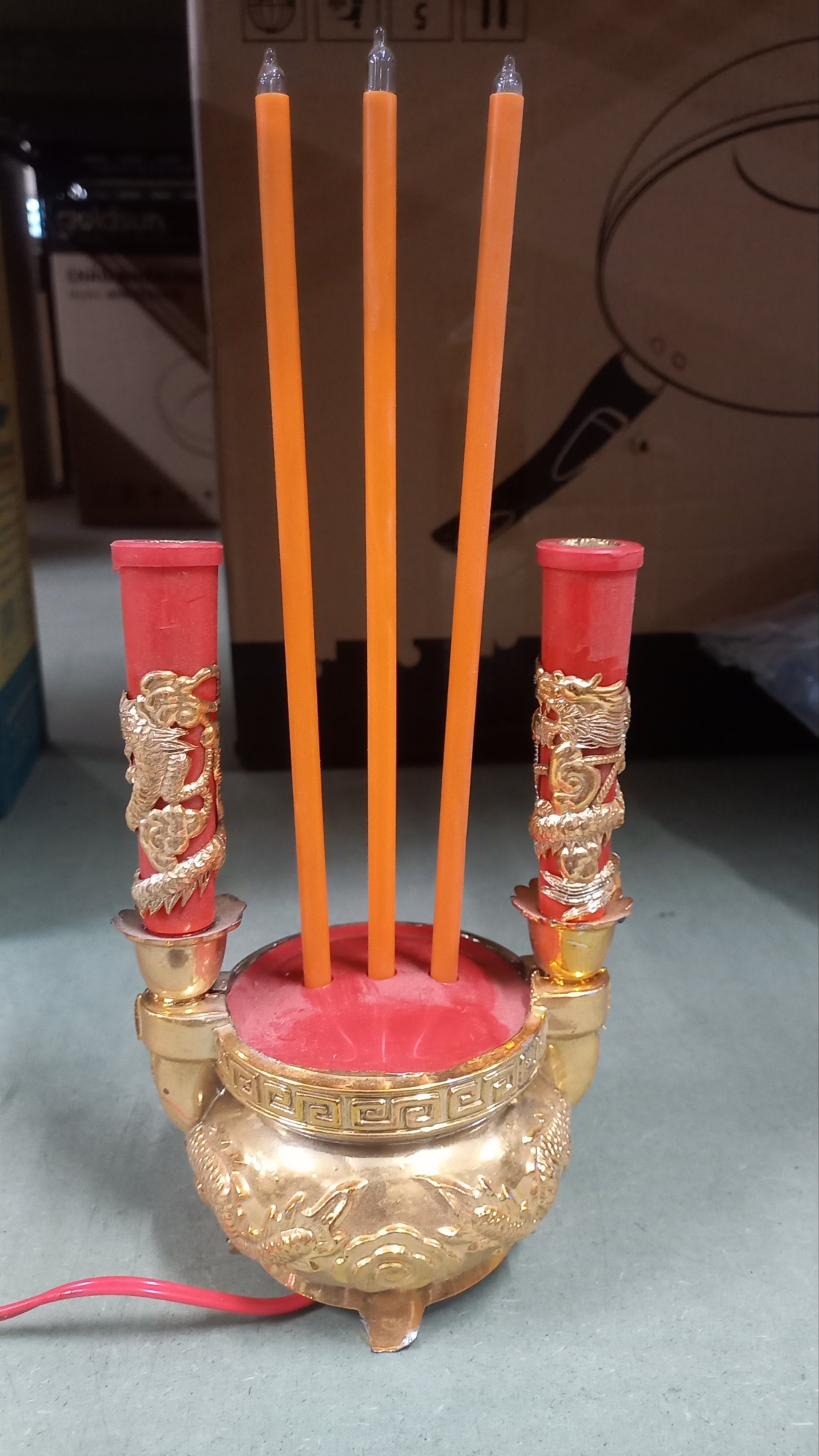 Đèn Thờ Lư hương nhỏ KL047 (ko bóng) (1t=80c)