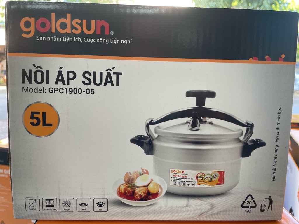 Nồi áp suất nhôm anod GPC1900-0.5 (1T=6c)( bỏ mã )