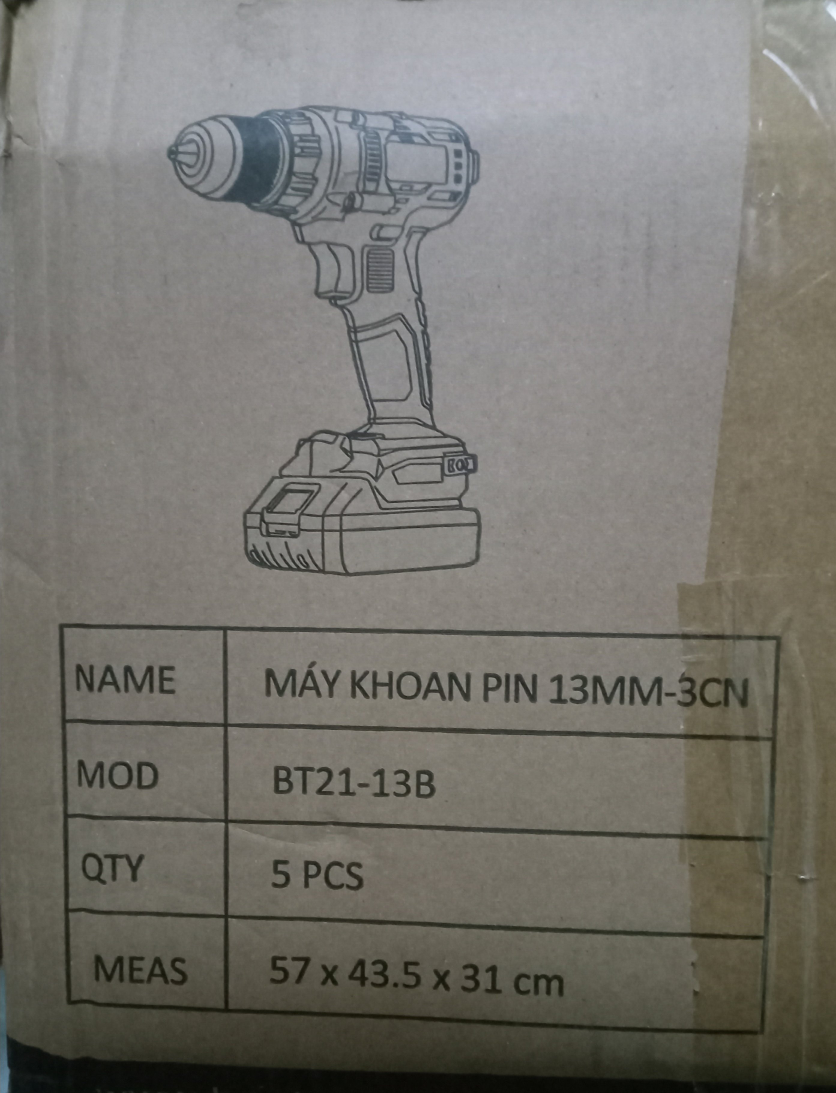 Máy khoan Pin Bentec BT21-13B , 21V (1T=5c)