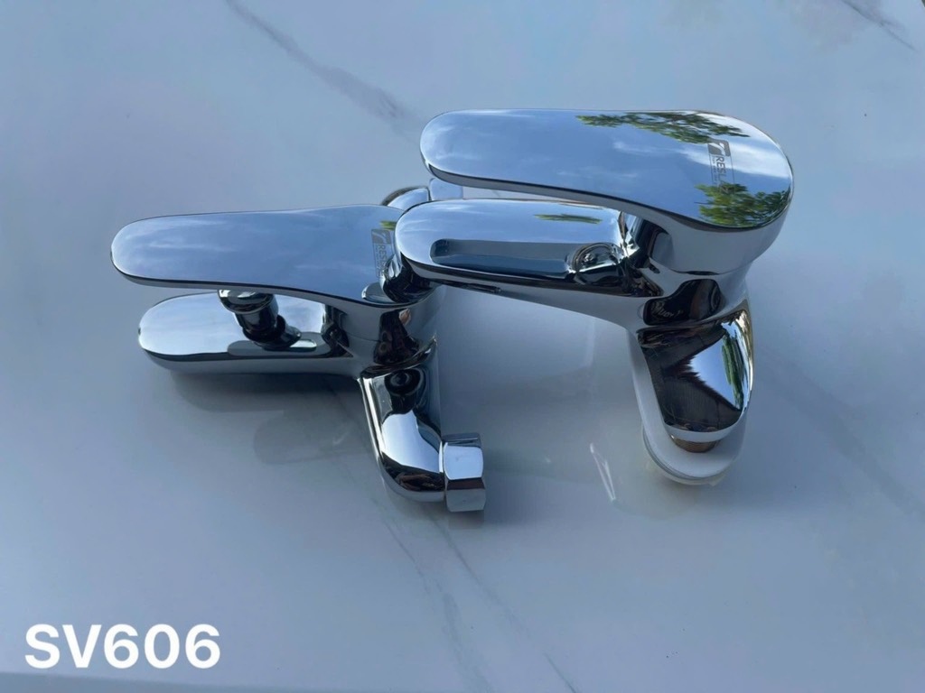 bộ vòi chậu Treslaz nóng lạnh V606 giá nét