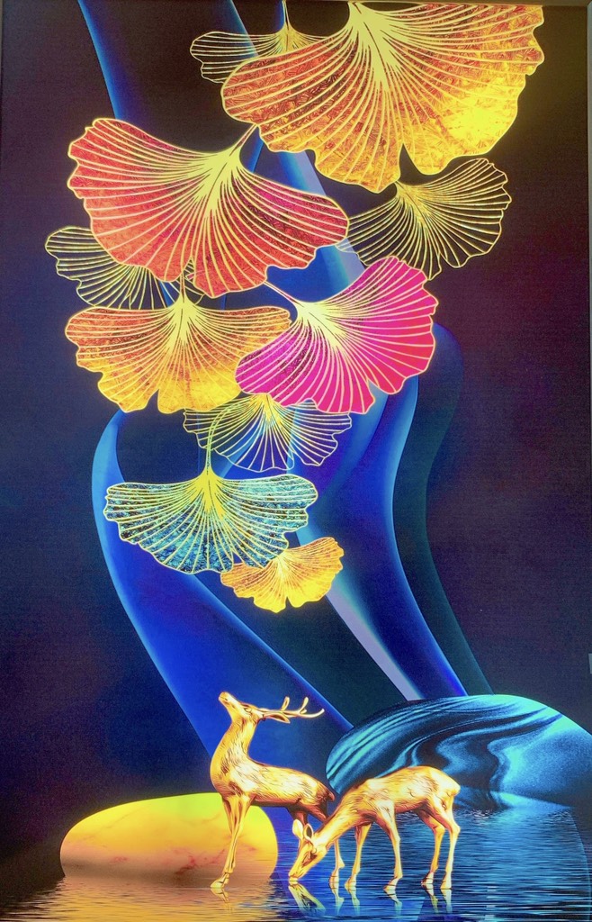 đèn cảnh led cảnh hươu W7103