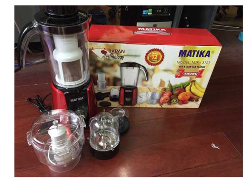 Máy xay sinh tố Matika MTK3121 (1th=8c)