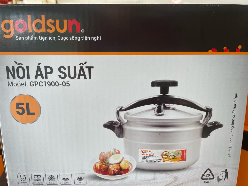 Nồi áp suất nhôm anod GPC1930-0.5IH đáy từ(1th=6c) ( Bỏ mã)