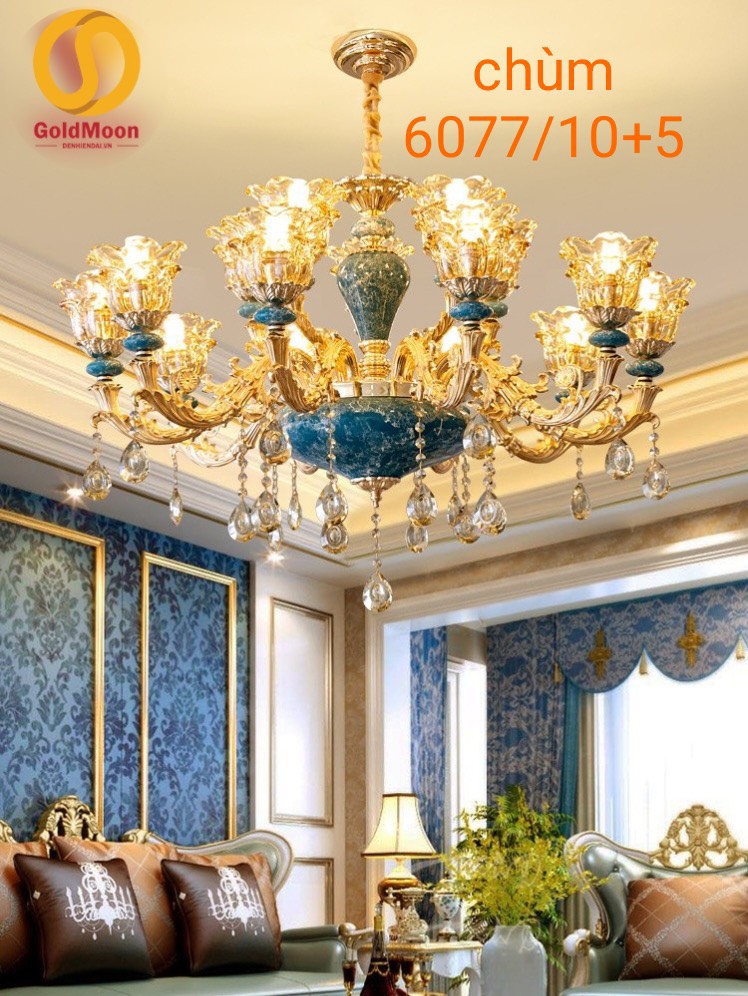 đèn chùm 6077/10+5 (h/a)