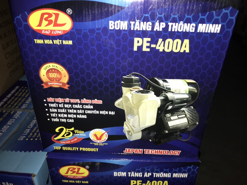 Máy bơm nước Bảo Long PE-400A tự động tăng áp