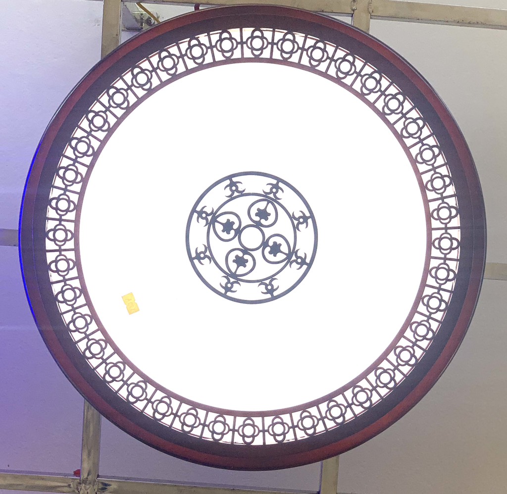 đèn ốp trần led mâm gỗ A086 (h/a)