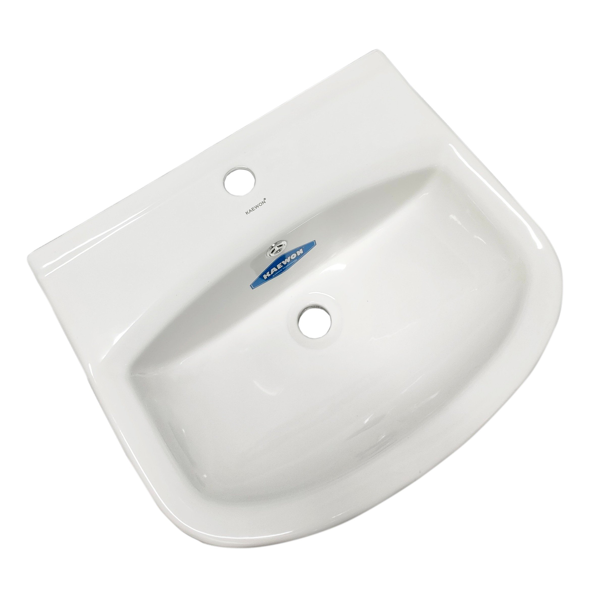 Chậu lavabo vuông 1 lỗ treo tường KW-8214