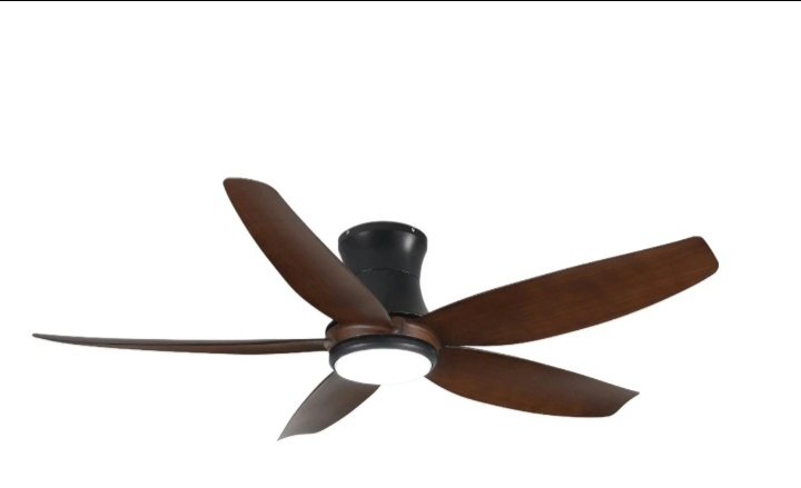 Quạt trần đèn 6 cánh 1075 nâu (h/a)