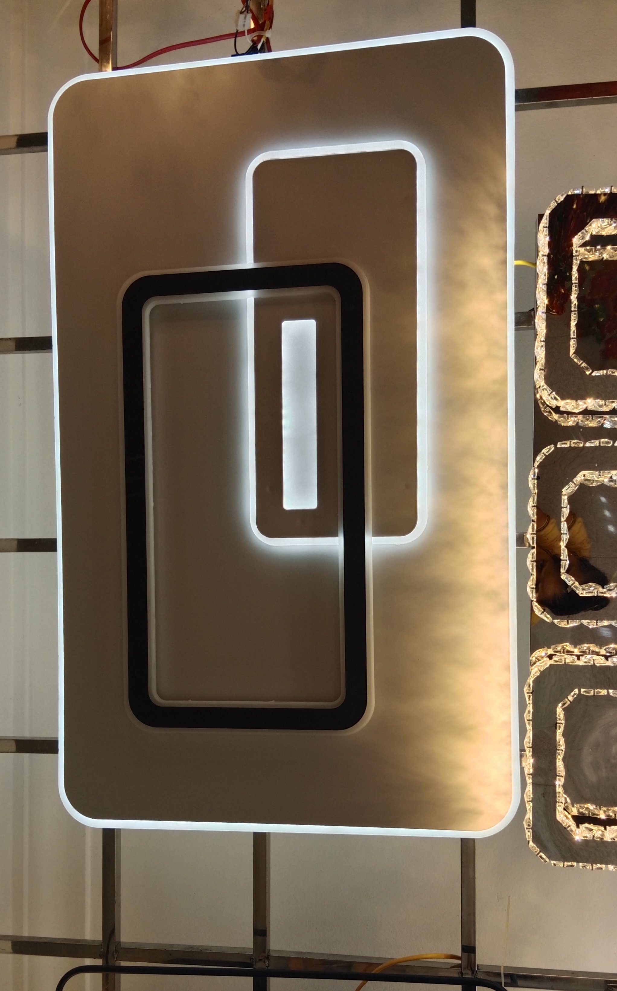 đèn ốp trần led A380 chữ nhật (h/a)