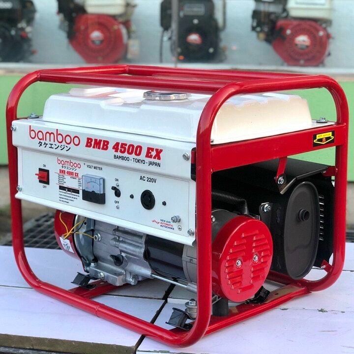 Máy phát điện bomboo BMB4500EX (có đề le gió tự động)