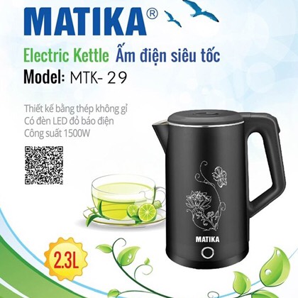 ấm siêu tốc Matika MTK29 (2.3L) (1T=16c)