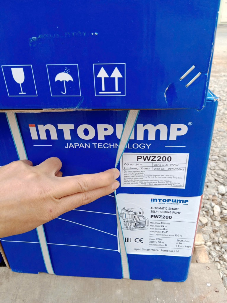 Máy bơm nước Goldsun PWZ200A /200W tự động tăng áp , nước nóng