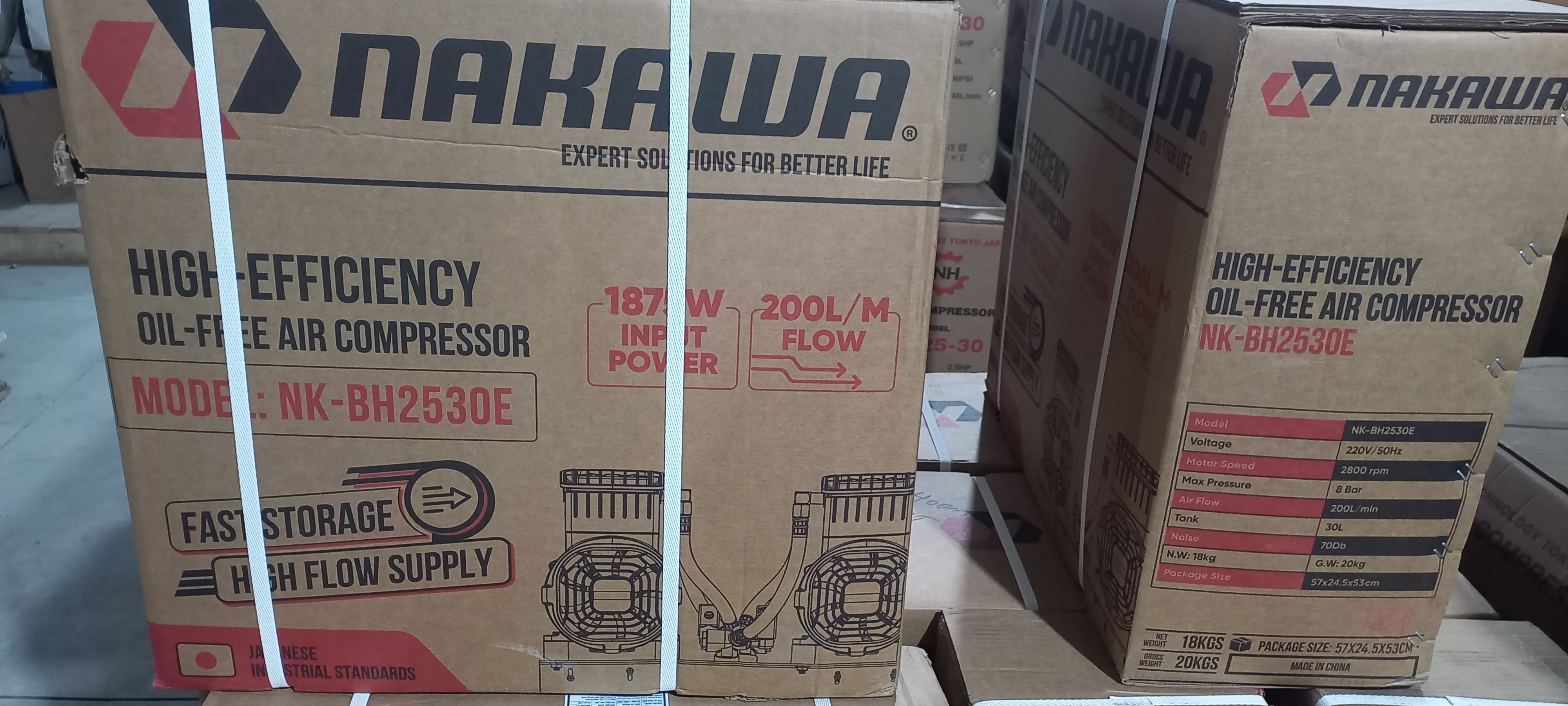 Máy nén NAKAWA NK-BH2530E(2.5HP/30L)