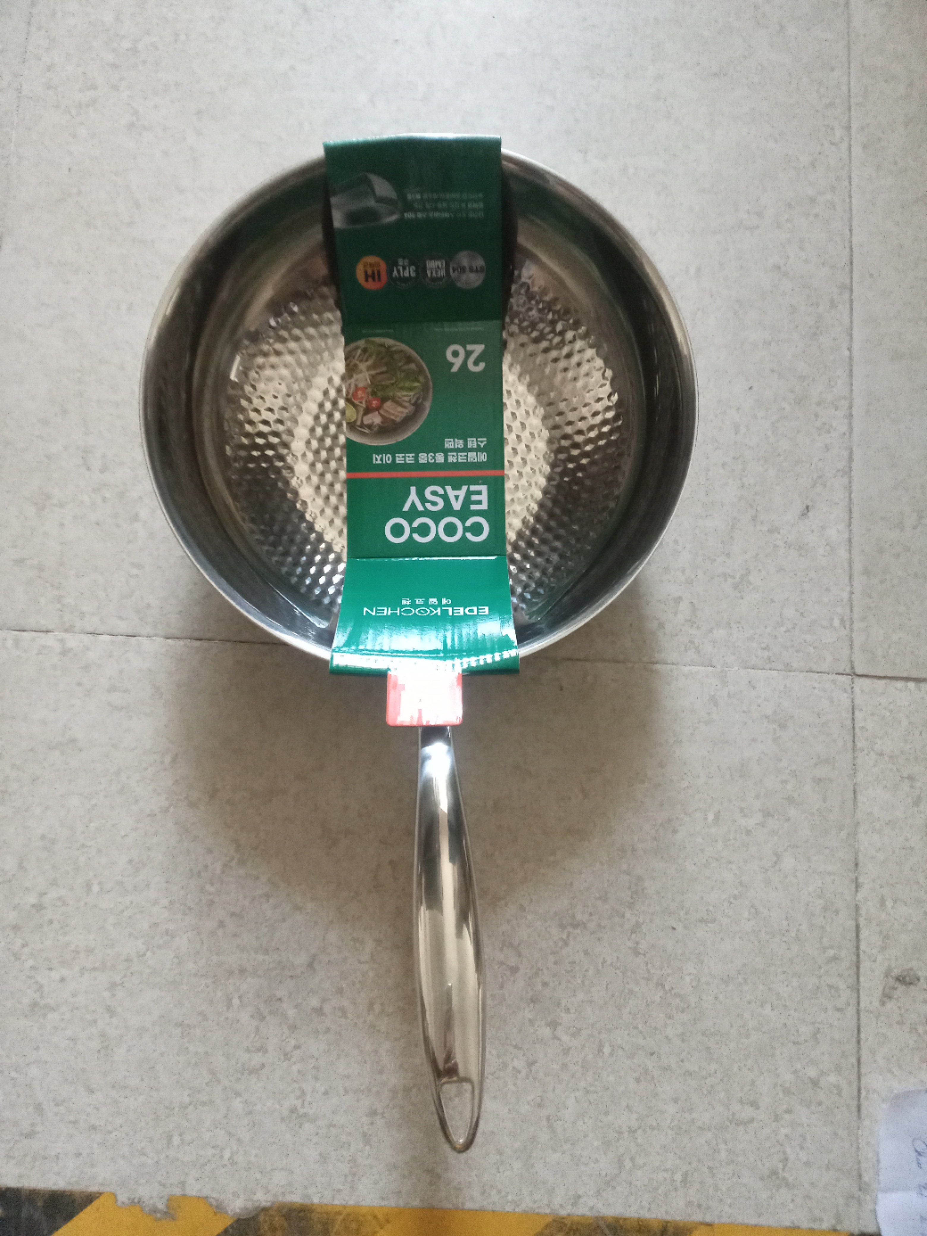 Chảo inox khối EDELKOCHEN 26cm sâu lòng