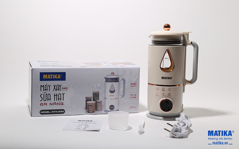 Máy xay sữa hạt mi ni matika MTK3150 0.8L