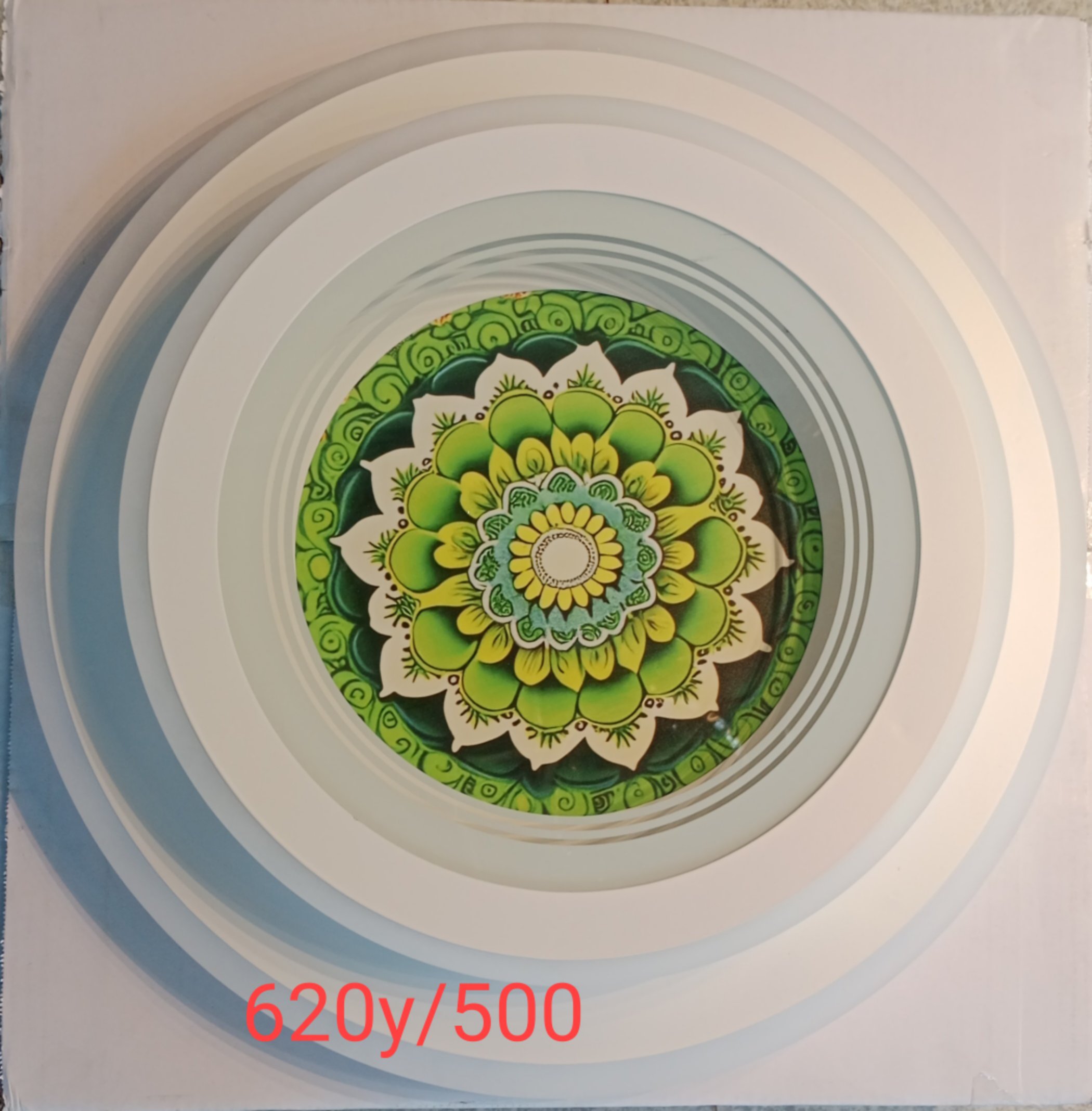 đèn ốp trần mâm led X620Y/500 TRòn (h/a)