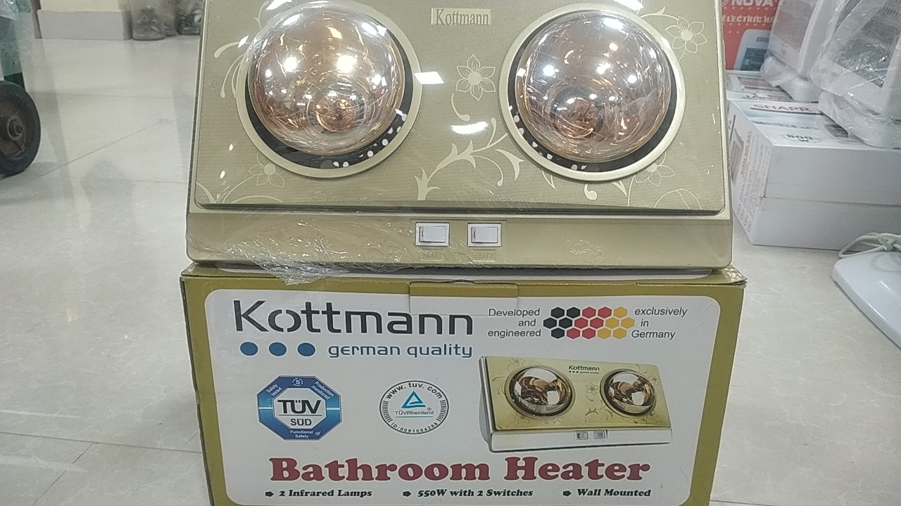 đèn sưởi nhà tắm Kottmann K2B-G (pn)(qh)