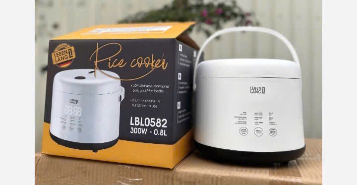 Nồi cơm điện Lebenlang LBL0582WHITE/0.8L có chức năng giữ ấm