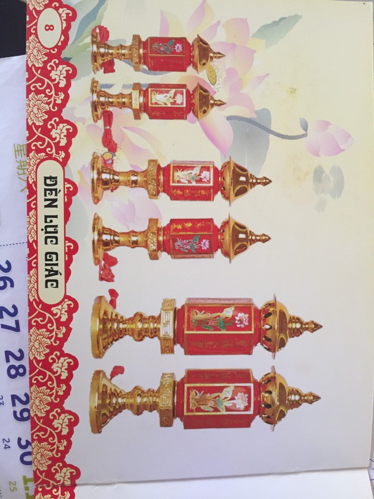 đèn thờ lục giác số 3 (hp) LG3