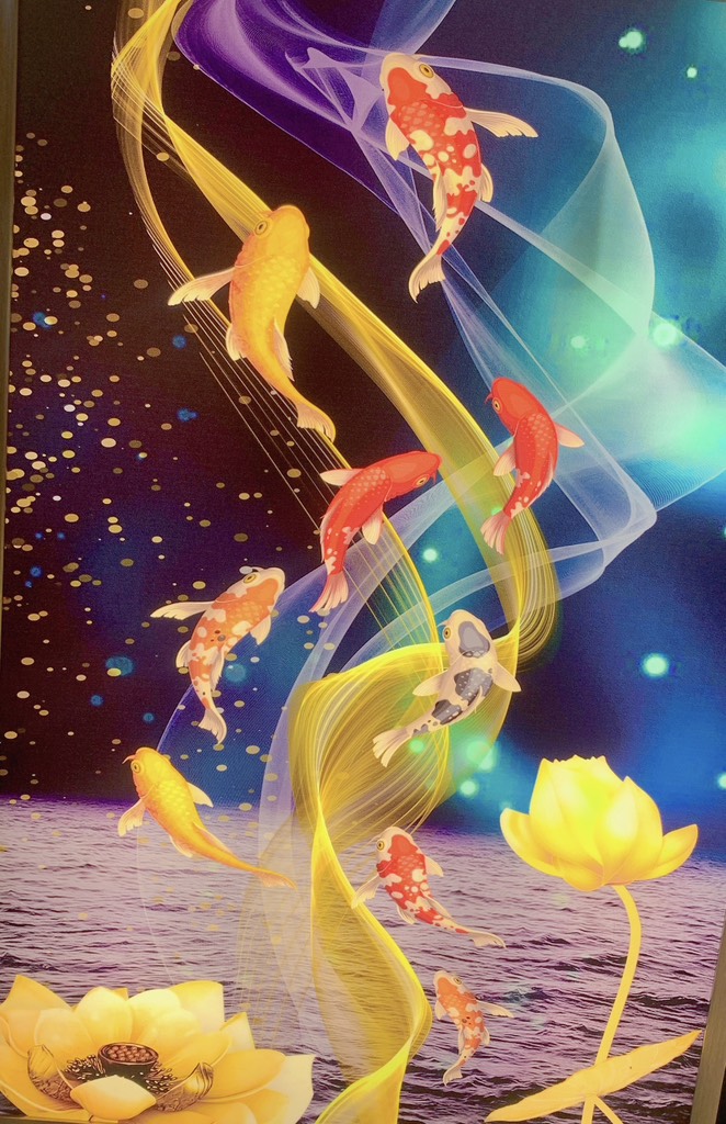 đèn tranh led cảnh cá W7122 (h/a)