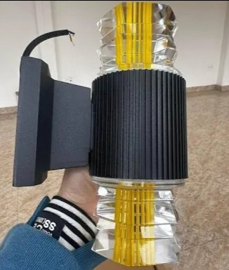 đèn trụ đổi 7 màu sọc vàng  (h/a)