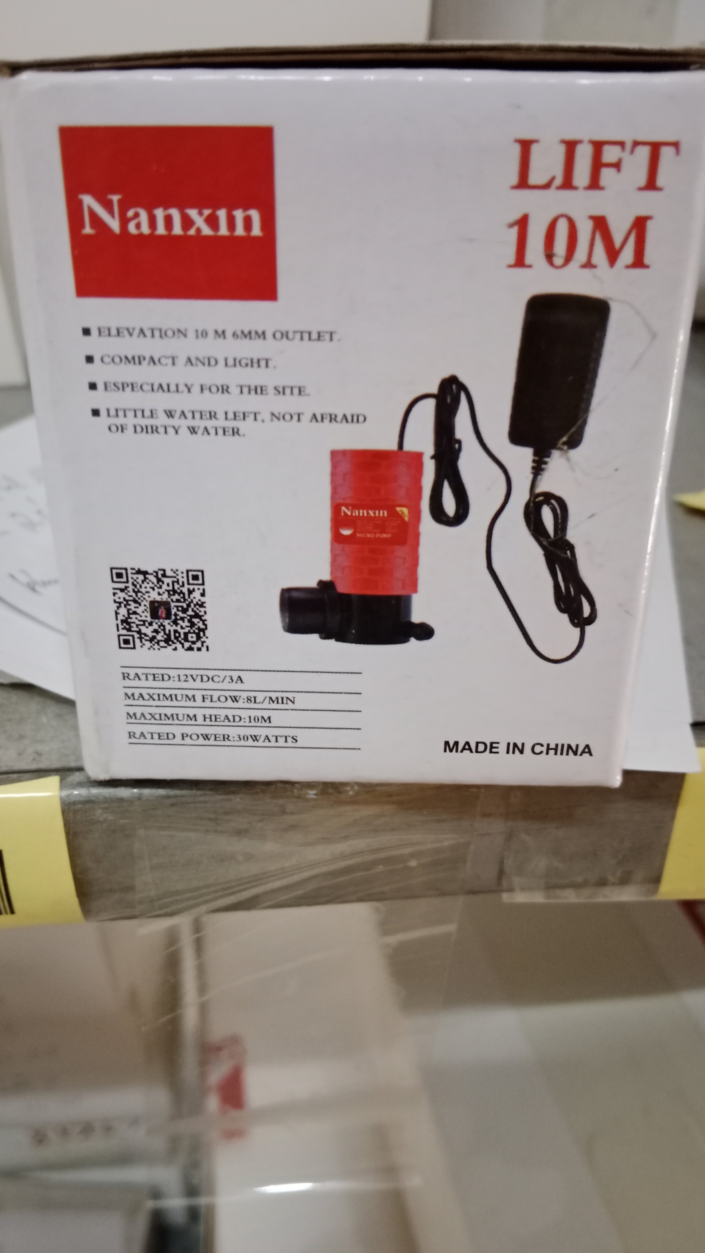 Máy bơm nước cắt tường Nanxin/10M  (bs)
