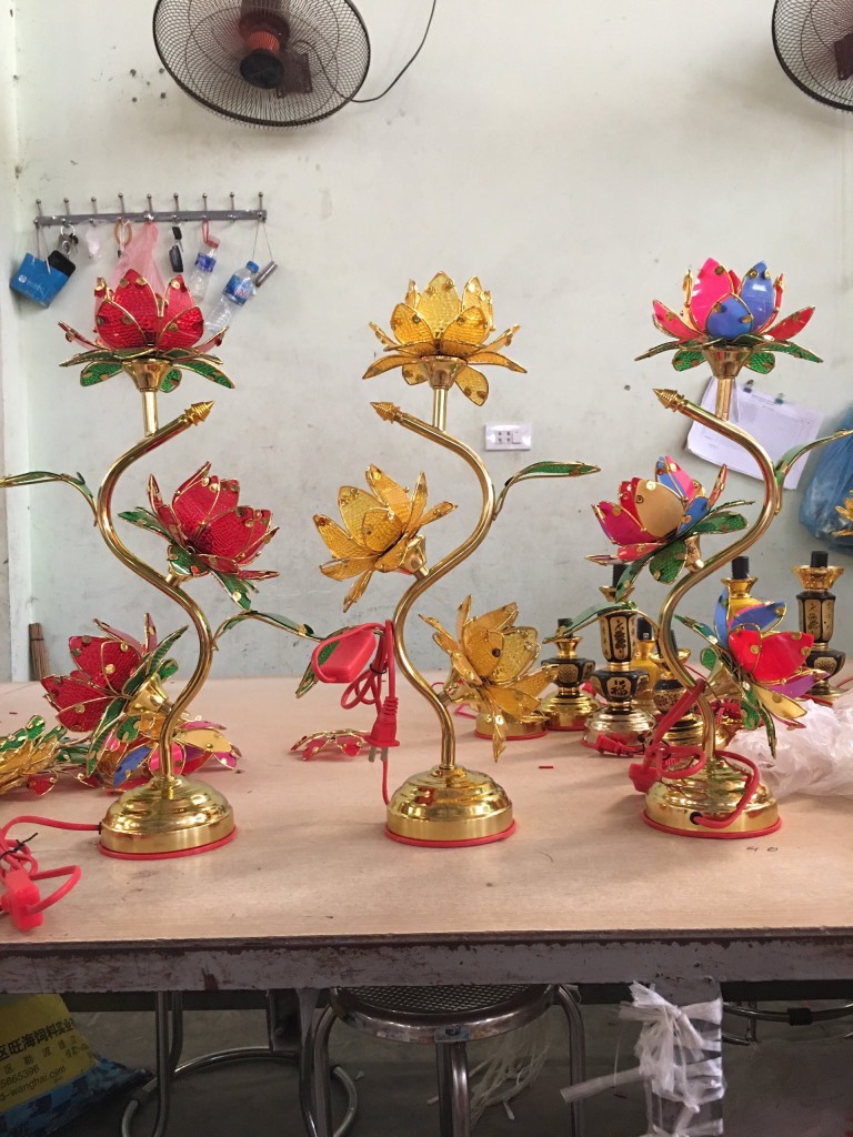 đèn Thờ cành 45P (3bông) (HP)