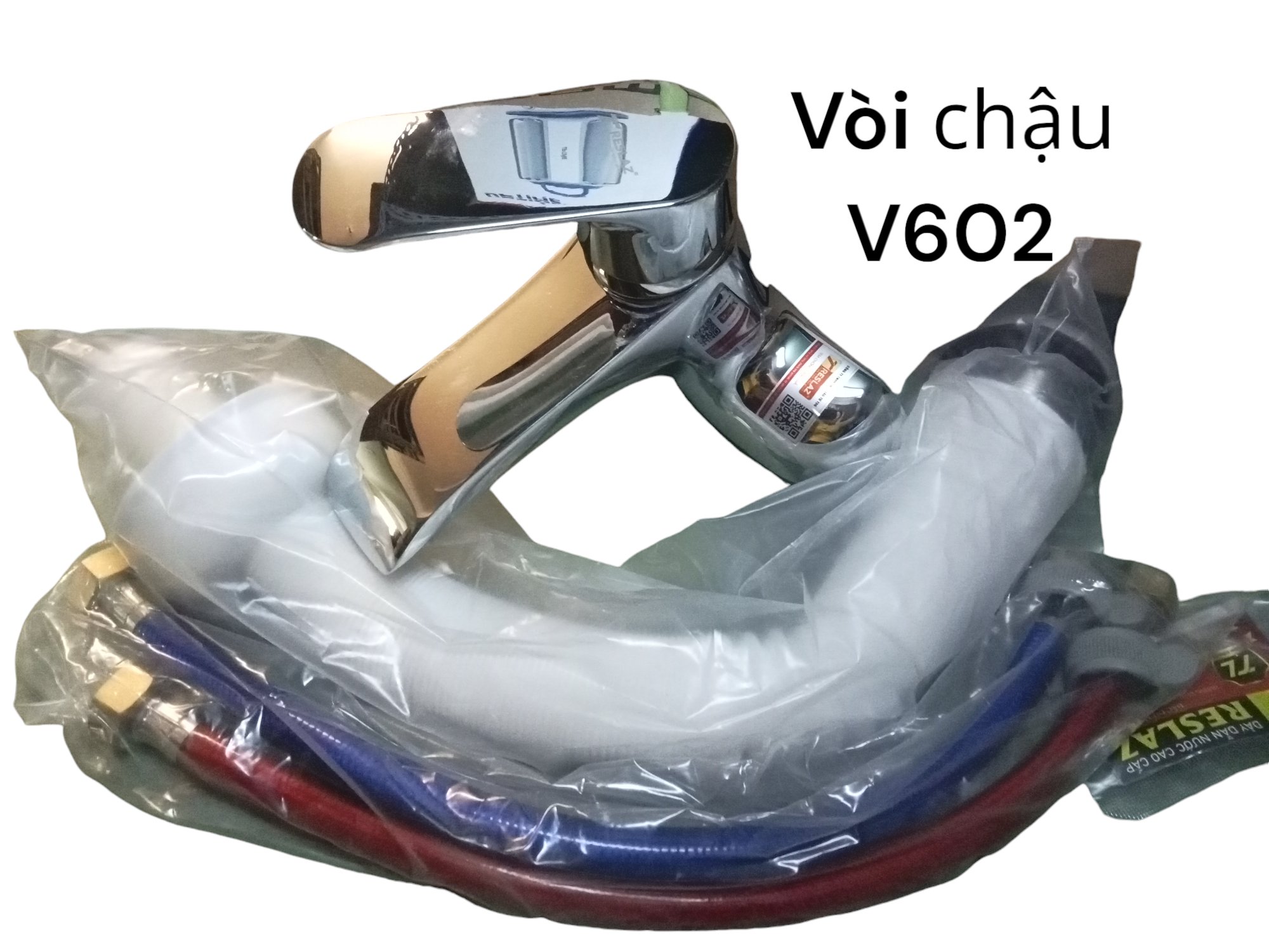 Bộ vòi chậu Treslaz nóng Lạnh V602