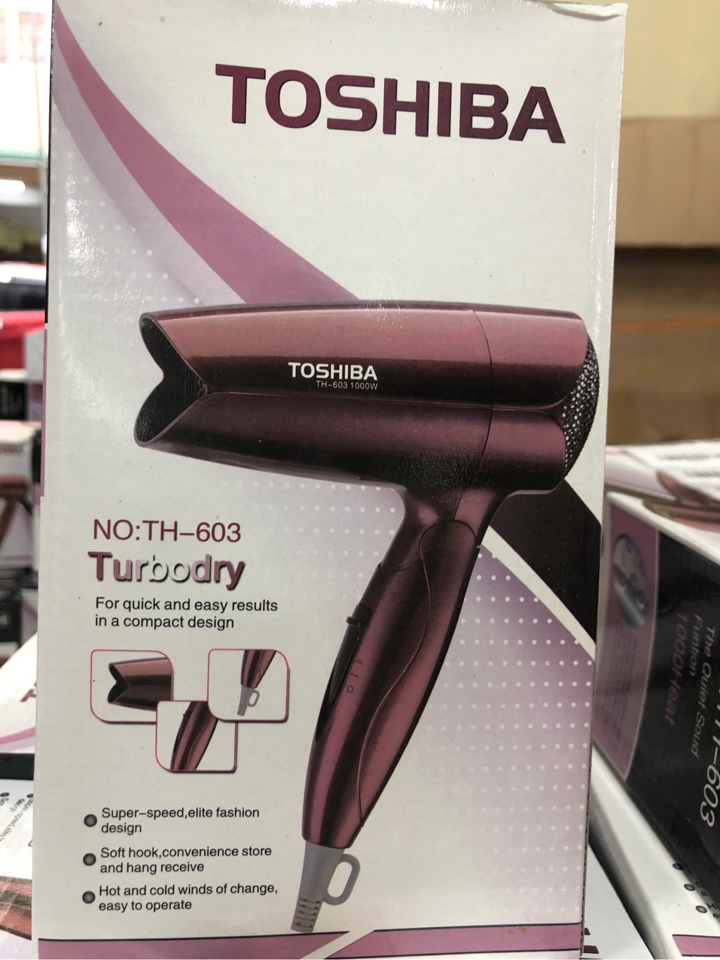 Máy sấy tóc TOSHIBA 603 (t/h)