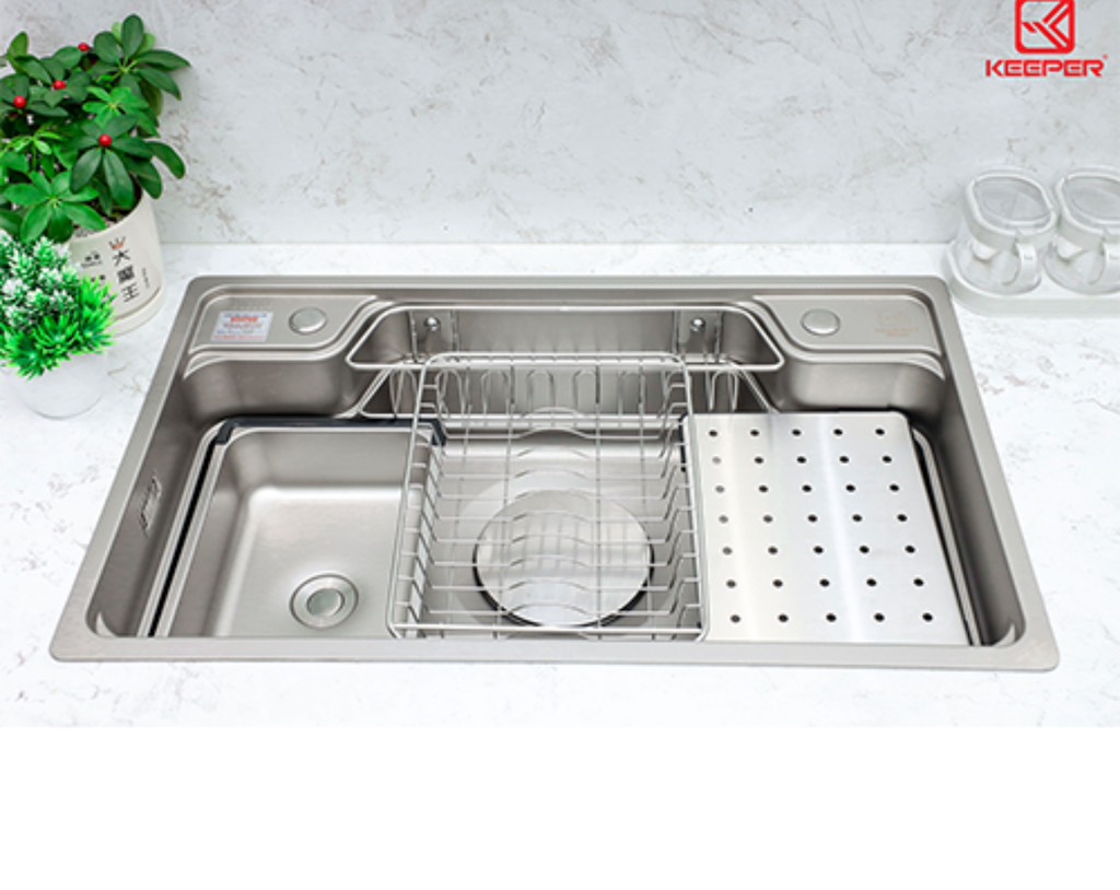 Chậu rửa bát inox cao cấp KEEPER KP-CR02-7848 1 hố