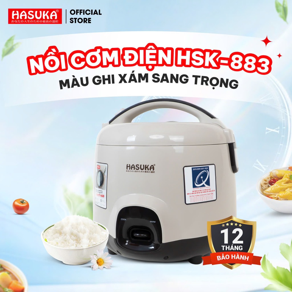 Nồi cơm điện HSK883 (1.8L/700W) (1th=4c)