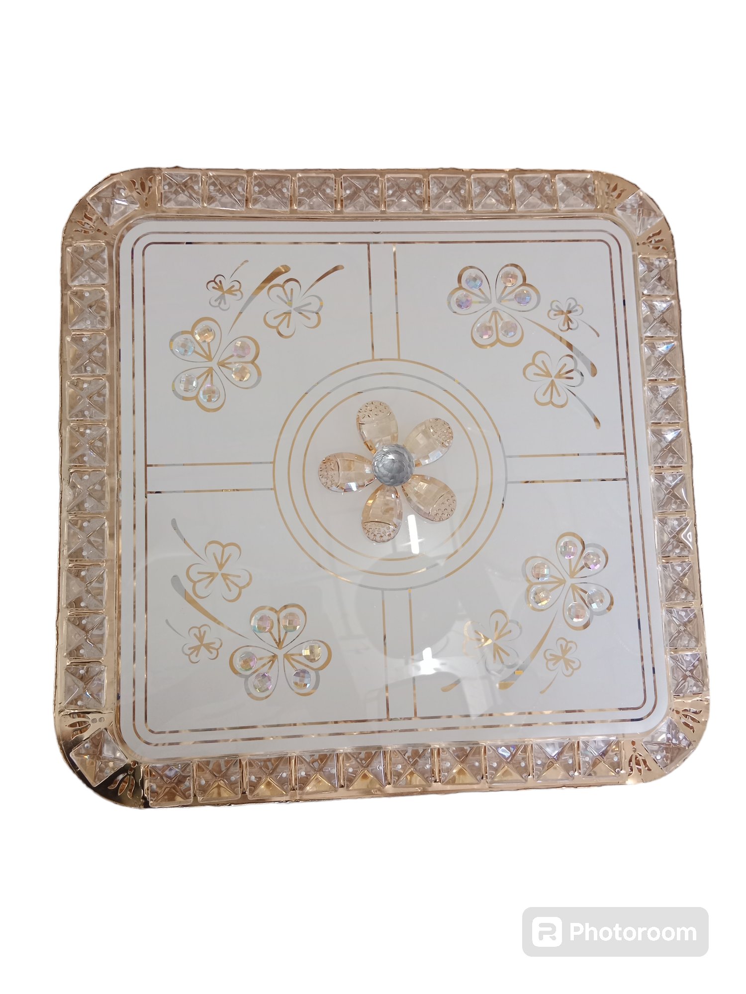 đèn ốp trần mâm led 8204 vuông (h/a)