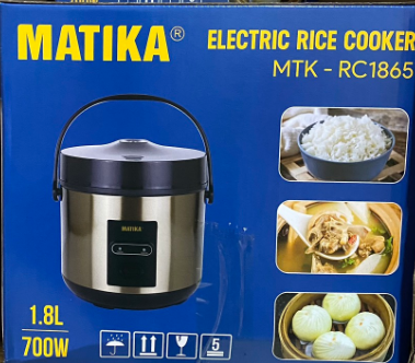 Nồi cơm điện matika MTK-RC1865, 1.8L
