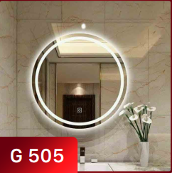 Gương Phòng tắm Treslaz đèn led G505 tròn 60x60